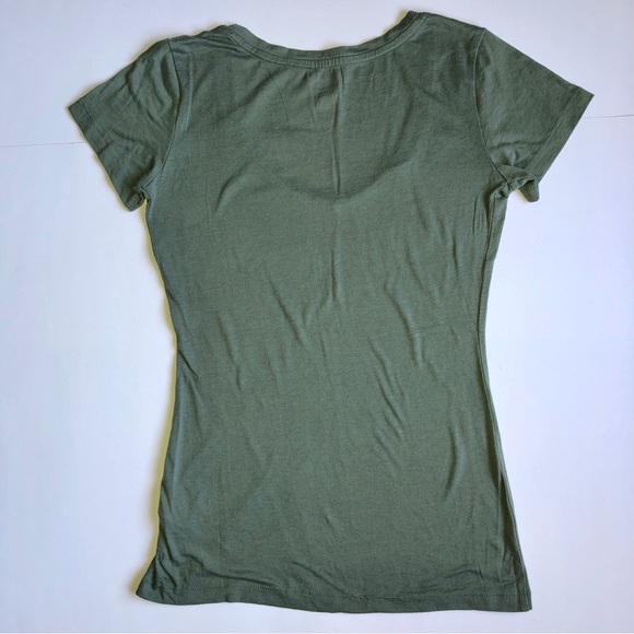 VICTORIA SECRET TEE Shirt Short Sleeve XS Green Woman’s - Picture 2 of 16
